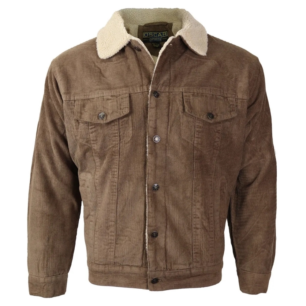New w/ Tags Mens Thick Winter Fleeced Demin Button Jacket Multiple Sizes